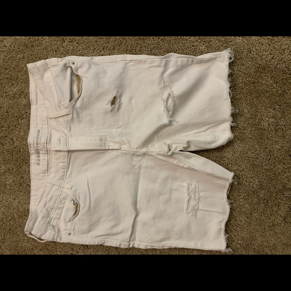 Distressed Bermuda Shorts